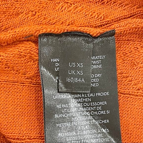 Anthropologie Cable Knit Wide Leg Pant Tank Top Set Burnt Orange XS - Picture 7 of 15